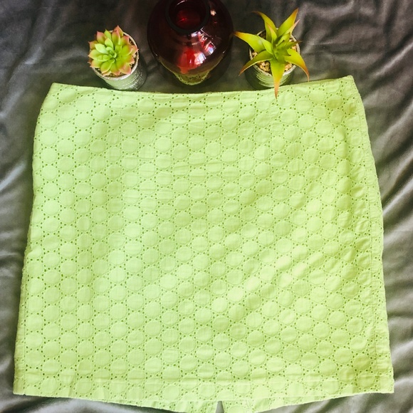 WILL SMITH - SZ 12 LIME GREEN MINI SKIRT - Picture 6 of 6